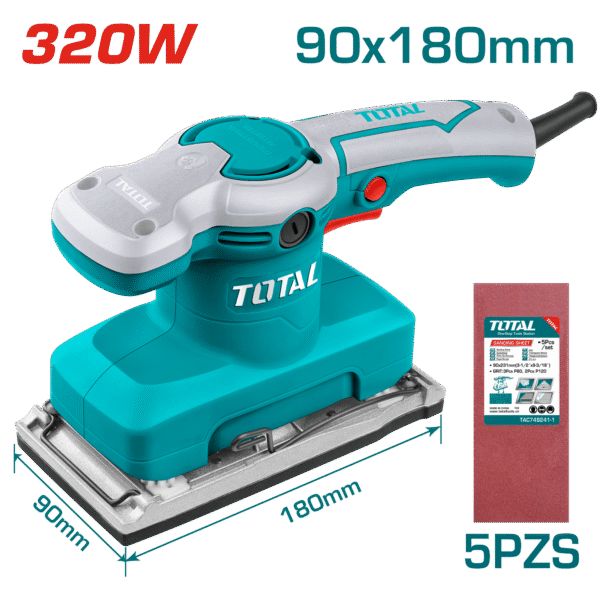 LIJADORA DE ACABADOS 320W 14000RPM 180X90MM INDUSTRIAL