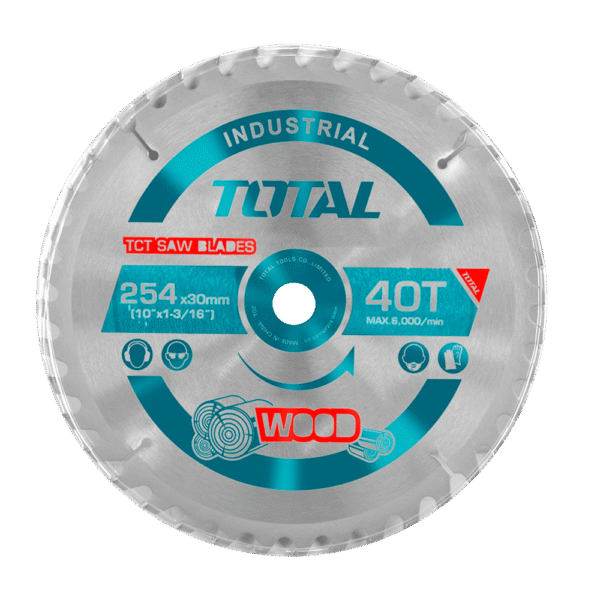 DISCO DENTADO TCT P/MADERA 254MM (10”) 40T INDUSTRIAL