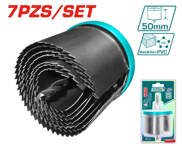 SET DE HOJAS PARA AGUJEROS 2” 26/32/38/45/50/56/63 7PZS/SET