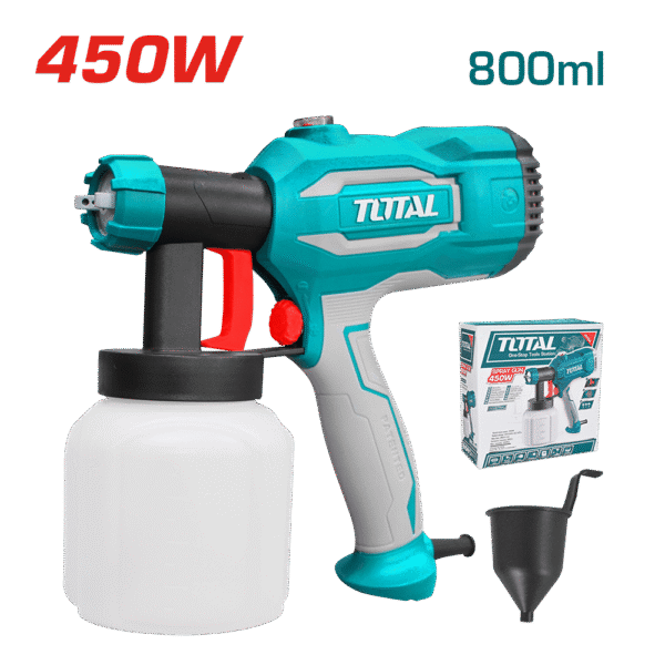 PISTOLA P/PINTAR ELECTRICA 220V 450W 380ML/MIN CAP 800ML INDUSTRIAL