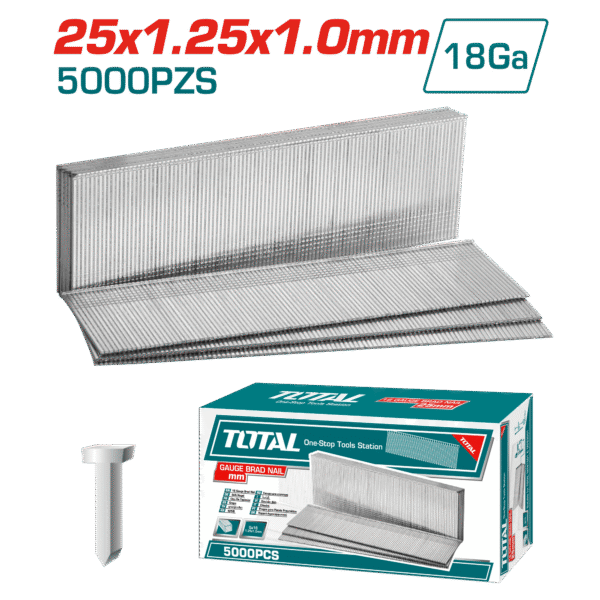 TIRAS DE CLAVOS 5000PCSXCAJA 25MM