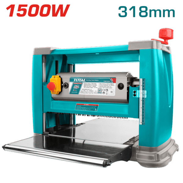 CEPILLO DE BANCO 1500W 9000RPM ANCHO DE CORTE 318MM GROSOR 5-153MM INDUSTRIAL