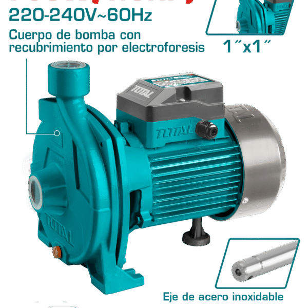 BOMBA DE AGUA CENTRIFUGA 1.0HP 30M 100L/MIN 1X1