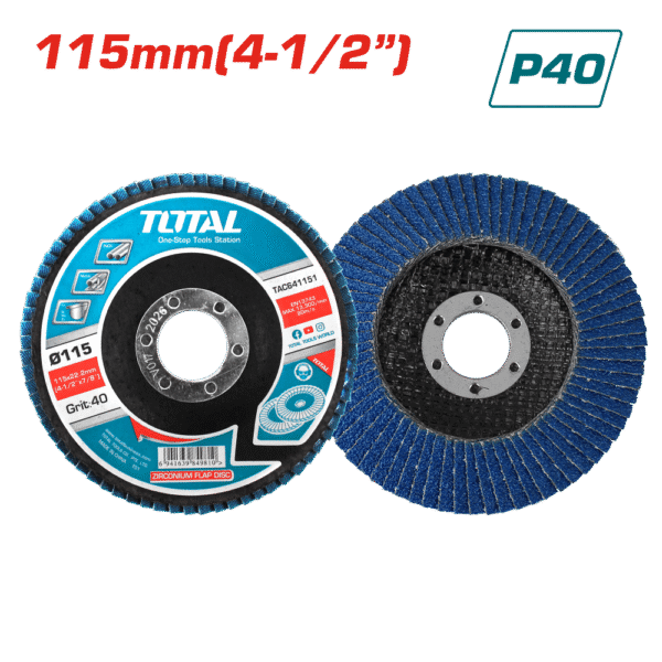 DISCO FLAP ZIRCONIO 115X22MM P40