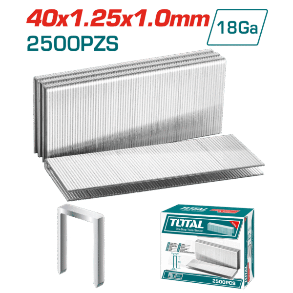 GRAPAS 40MM GA18 1.25X1.0MM 2500PZS/CAJA P/TAT81501