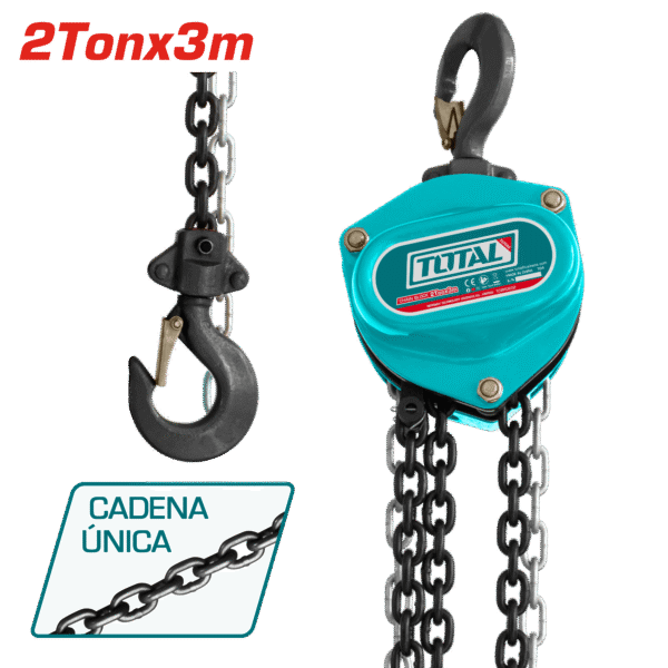 TECLE 2TON ALT:3M 335N UNA CADENA INDUSTRIAL