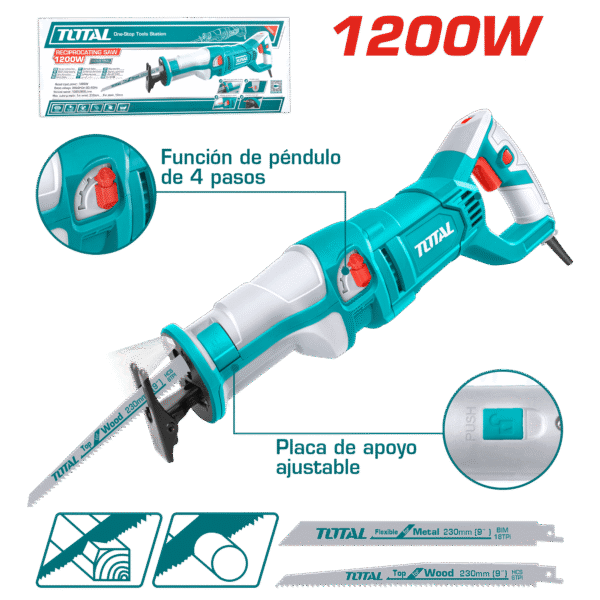 SIERRA SABLE 1200W 1000-2800RPM HOJA SDS
