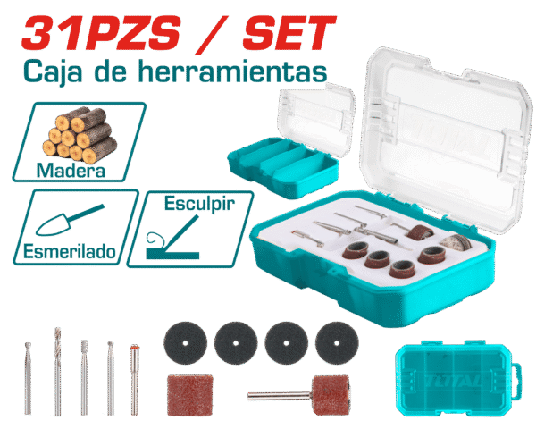 SET DE LIJAS PARA RECTIFICADORA 1/8″ 31PCS