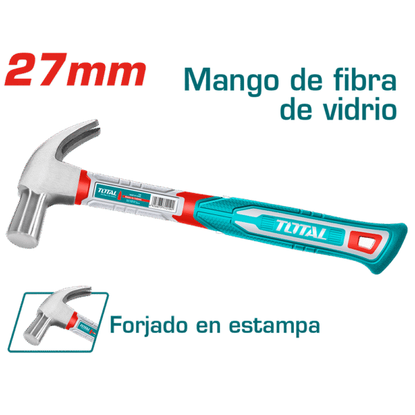 MARTILLO TIPO BRITANICO C/MANGO FIBRA DE CARBON 27MM