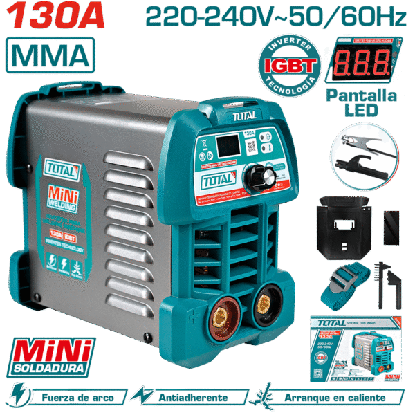 SOLDADORA INVERTER MMA 15-130A LCD E:1.6-3.2