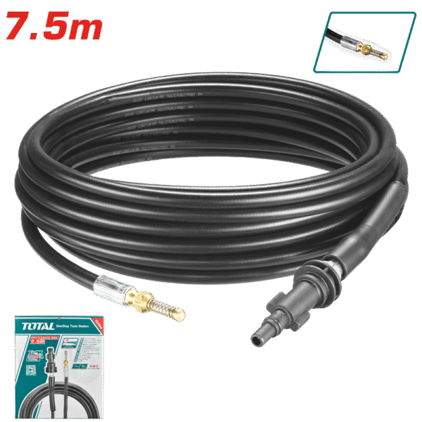 MANGUERA LIMPIADORA DE TUBERÍAS 7.5M 150BAR (2175PSI)