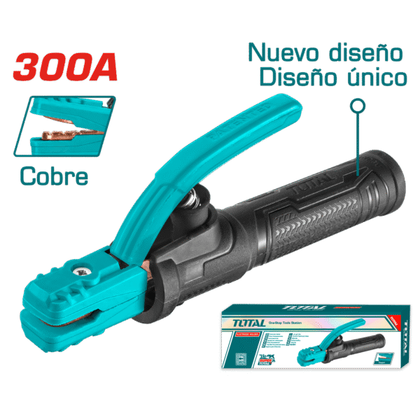 PORTA ELECTRODO 300A MMA COBRE DISEÑO EXCLUSIVO