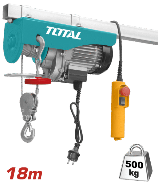 TECLE ELECTRICO 900W MAX:250KG/500KG(DOBLE) E:9-18M V:5-10M/MIN
