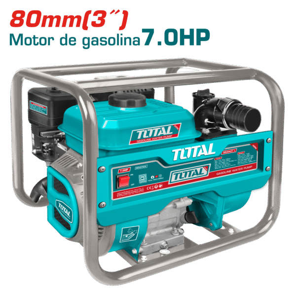 MOTOBOMBA GASOLINERA 3 PULG 7.0HP 1000L/MIN MAX 32M INDUSTRIAL