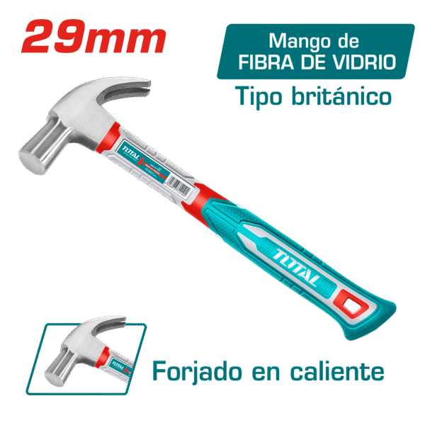 MARTILLO TIPO BRITANICO C/MANGO FIBRA DE CARBON 29MM