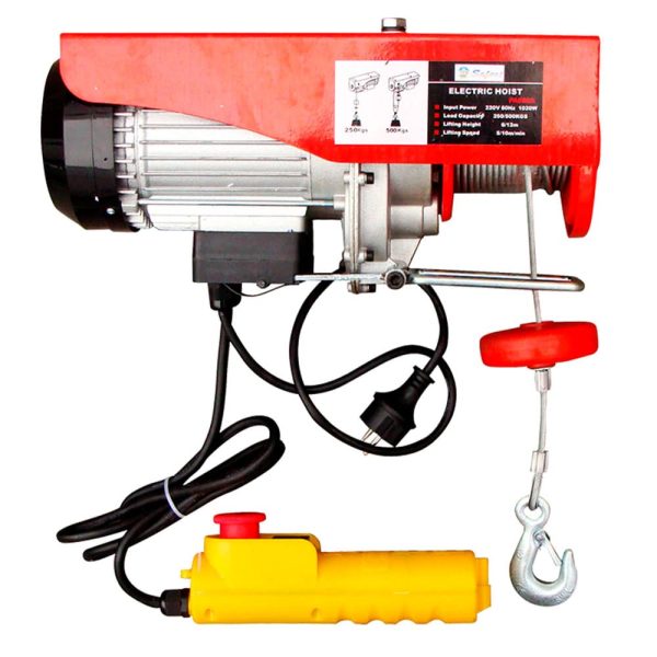 TECLE ELECTRICO 1020W 1G:250KG / 2G:500KG E:6-12M V:5-10M/MIN