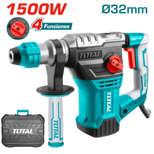 ROTOMARTILLO SDS+ 32MM 1500W 850RPM 4400BPM 5.5J 4FUNC MALETIN INDUSTRIAL