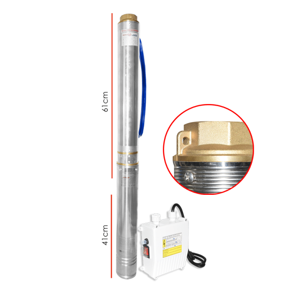 BOMBA SUMERGIBLE POZO 4” SDM 220V 3.0HP 2.20KW 1FASE