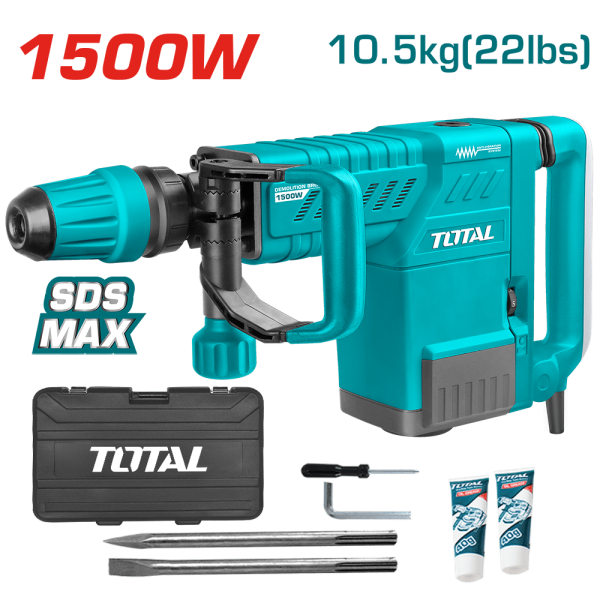 DEMOLEDOR SDS-MAX 1500W 1900BMP 6-25J ANTIVIBRACION INDUSTRIAL