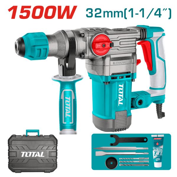 ROTOMARTILLO SDS+ 32MM 1500W 950RPM 4500BPM 5.5J MALETIN INDUSTRIAL