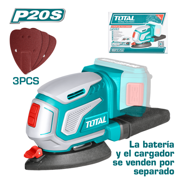 LIJADORA ROTATIVA LI-ION 20V 13000RPM P20S