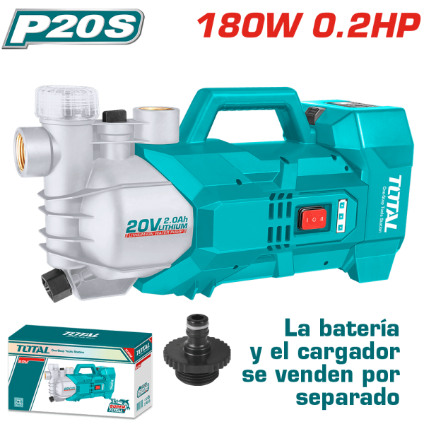 BOMBA DE AGUA LI-ION 20V 0.2HP 47L/MIN