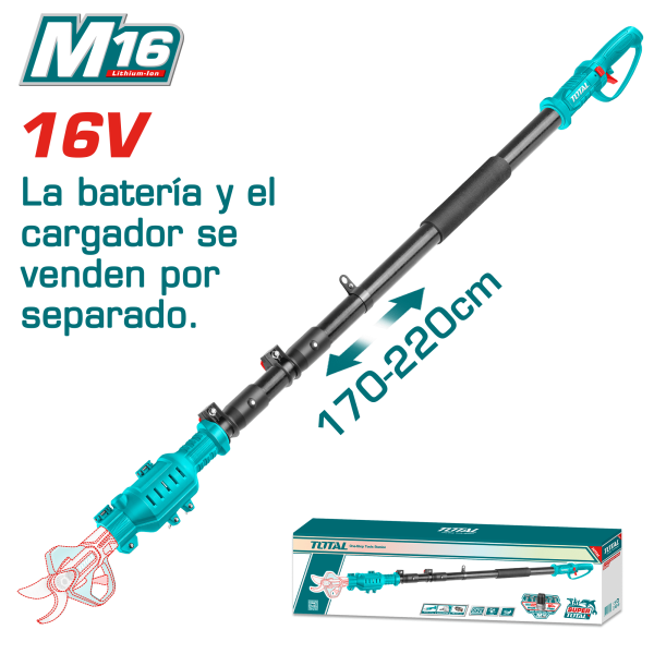 EXTENSION PLEGABLE PARA TIJERA JARDINERIA 16V 1.7-2.2M INDUSTRIAL
