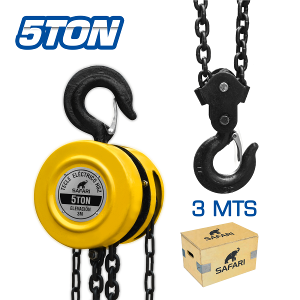 TECLE DE CADENA 5TON 3M HSZ