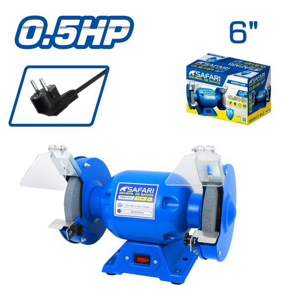 ESMERIL DE BANCO 6PULG 220V 0.5HP – ACERO