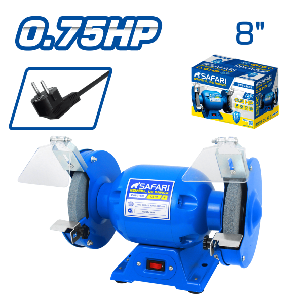 ESMERIL DE BANCO 08PULG 220V 0.75HP 60HZ