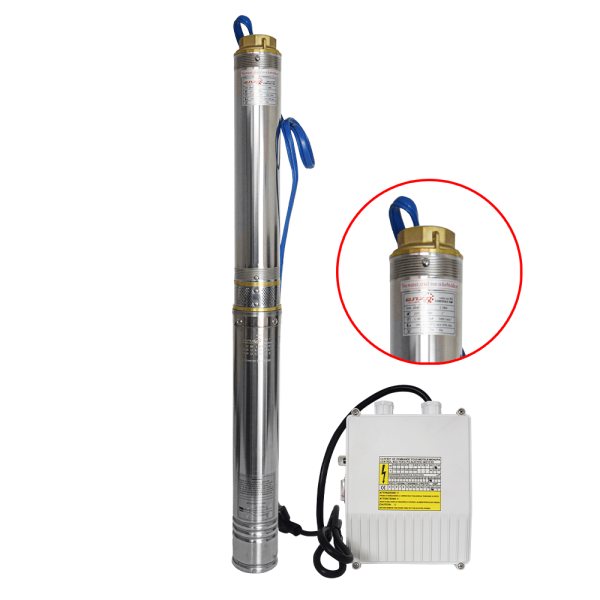 BOMBA SUMERGIBLE POZO 4″ SDM 220V 3.0HP 2.2KW ACERO INOX 1FASE