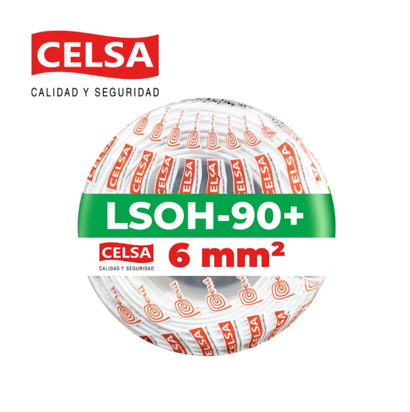 Cable libre halógeno 90°C 6mm2 Celsa (Lsoh-90) 450/750V