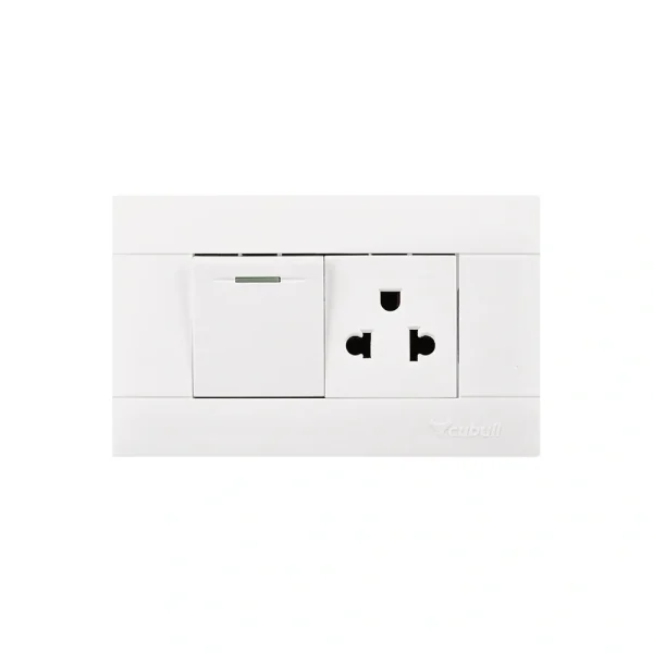A3-027 1 Tomacorriente + 1 interruptor