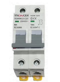 LLAVE TERMOMAGNETICA 2X16A 6KA NEW ERA – STRONGER