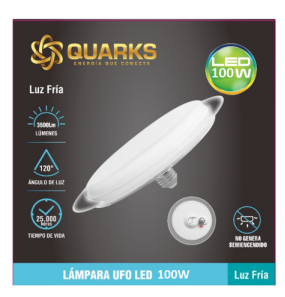 LAMPARA UFO PRO 100W QUARKS FRIO 8000K E27
